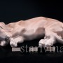 Фарфорвая статуэтка собаки Спящая такса, Royal Copenhagen, Дания, 1923-28 гг.