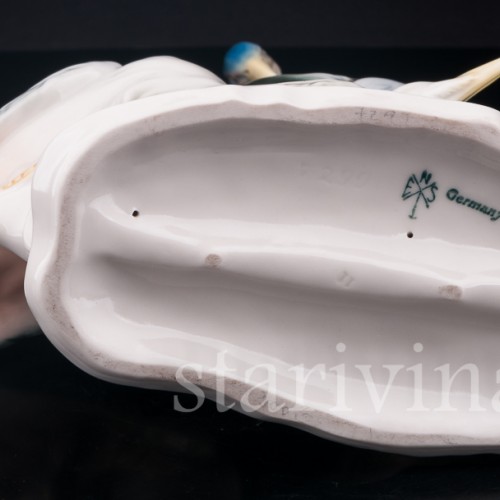 Фарфорвая статуэтка птиц Цапли, Karl Ens, Германия, 1920-30 гг.