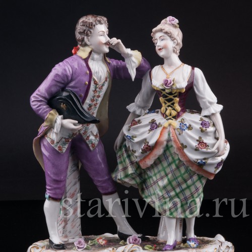 Статуэтка из фарфора Галантная пара, Германия, нач. 20 в.