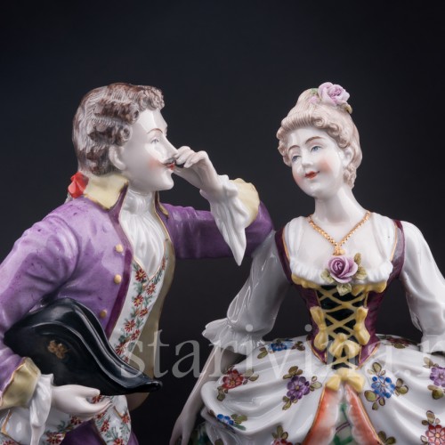 Статуэтка из фарфора Галантная пара, Германия, нач. 20 в.