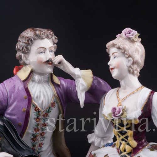 Статуэтка из фарфора Галантная пара, Германия, нач. 20 в.