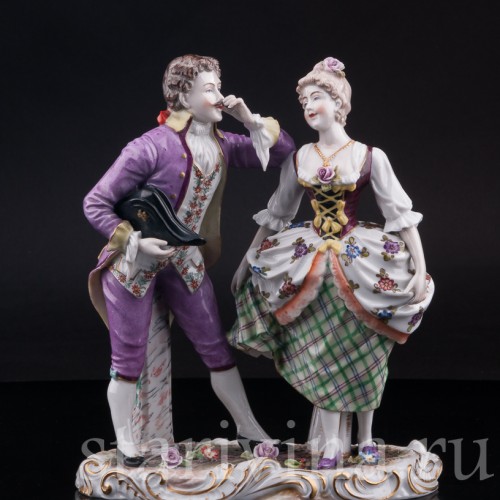Статуэтка из фарфора Галантная пара, Германия, нач. 20 в.
