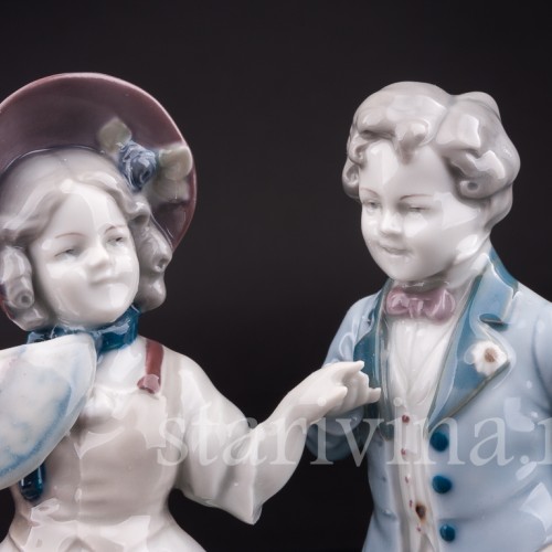 Фарфорвая статуэтка Первое свидание, Goebel, Германия, нач. 20 в.