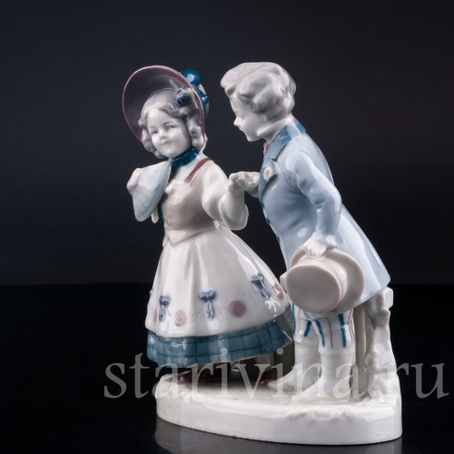 Фарфорвая статуэтка Первое свидание, Goebel, Германия, нач. 20 в.