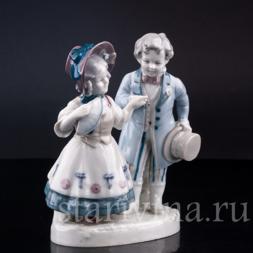 Фарфорвая статуэтка Первое свидание, Goebel, Германия, нач. 20 в.