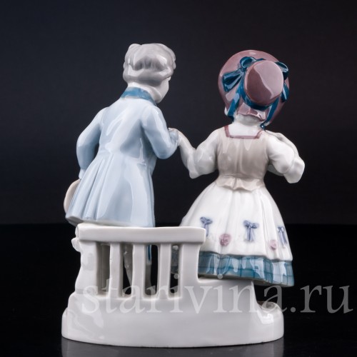 Фарфорвая статуэтка Первое свидание, Goebel, Германия, нач. 20 в.