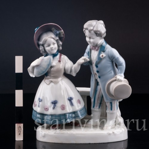 Фарфорвая статуэтка Первое свидание, Goebel, Германия, нач. 20 в.