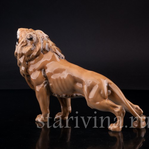 Фигурка из фарфора Рычащий лев, Hutschenreuther, Германия, кон. 20 в.