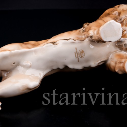 Фигурка из фарфора Рычащий лев, Hutschenreuther, Германия, кон. 20 в.