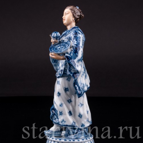 Фигурка из фарфора Китаянка с шаром, Volkstedt, Германия, кон. 19 в.