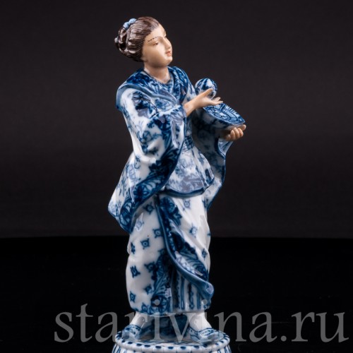 Фигурка из фарфора Китаянка с шаром, Volkstedt, Германия, кон. 19 в.