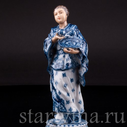 Фигурка из фарфора Китаянка с шаром, Volkstedt, Германия, кон. 19 в.