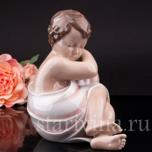 Фигурка из фарфора Бутон розы Royal Copenhagen, Дания, 1965 г.