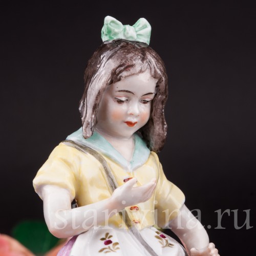 Фигурка Девочка-цветочница, Дрезден, Германия, вт. пол. 20 в.