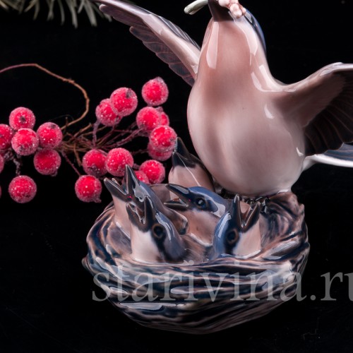 Птица на гнезде, Dahl Jensen, Дания, сер 20 в.