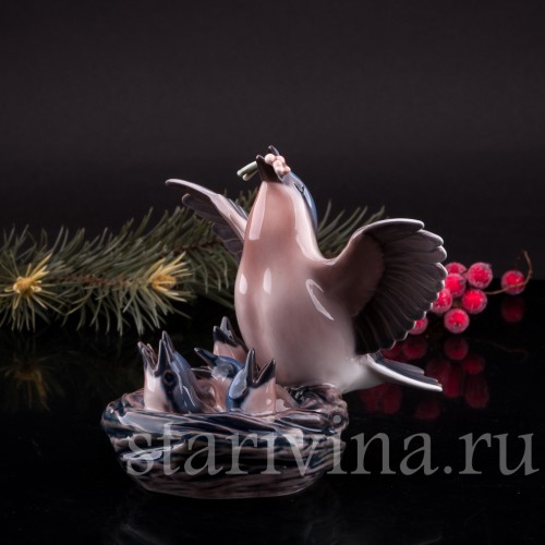 Птица на гнезде, Dahl Jensen, Дания, сер 20 в.