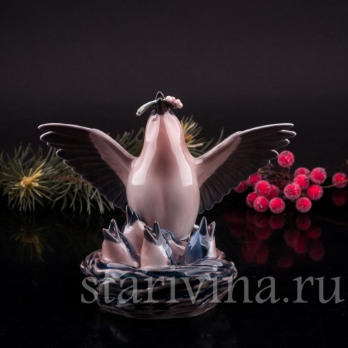 Птица на гнезде, Dahl Jensen, Дания, сер 20 в.