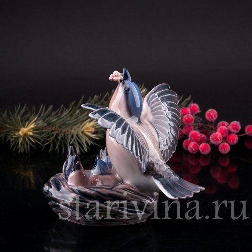 Птица на гнезде, Dahl Jensen, Дания, сер 20 в.