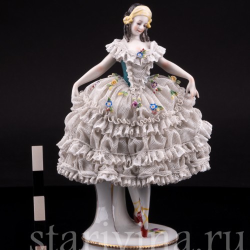 Балерина, кружевная, Volkstedt, Германия, нач. 20 в.