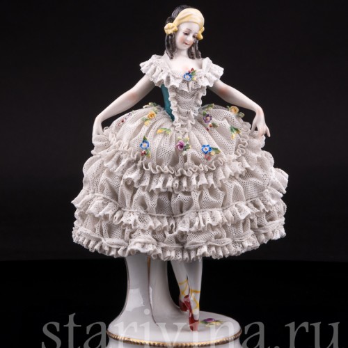Балерина, кружевная, Volkstedt, Германия, нач. 20 в.