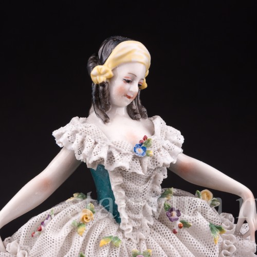 Балерина, кружевная, Volkstedt, Германия, нач. 20 в.