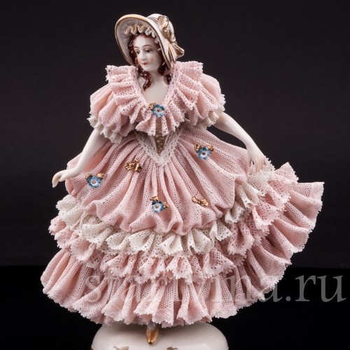 Девушка в капоре, кружевная, Ackermann & Fritze, Германия