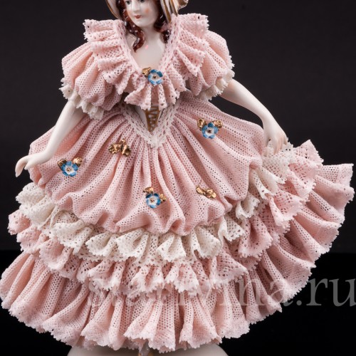 Девушка в капоре, кружевная, Ackermann & Fritze, Германия