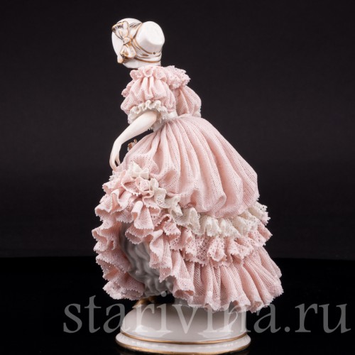 Девушка в капоре, кружевная, Ackermann & Fritze, Германия