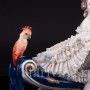 Девушка с попугаем, кружевная, E. A. Muller, Германия