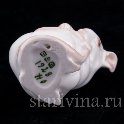 Фарфоровая фигурка Мышь, держащая хвост, Bing & Grondahl, Дания, вт. пол. 20 в.