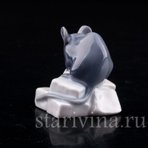 Фарфоровая фигурка Мышь на сахаре, Royal Copenhagen, Дания, кон. 20 в.