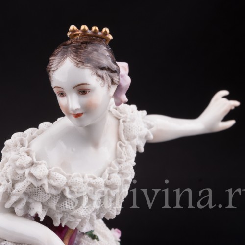 Фанни Эльслер, кружевная, Volkstedt, Германия, до 1935 г.