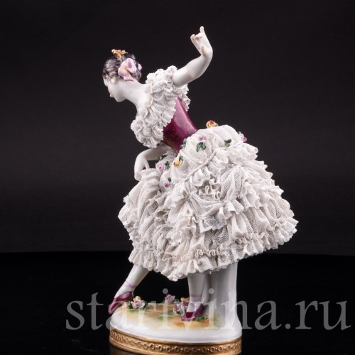 Фанни Эльслер, кружевная, Volkstedt, Германия, до 1935 г.