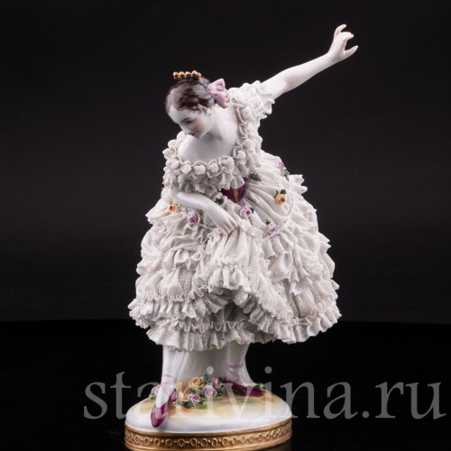 Фанни Эльслер, кружевная, Volkstedt, Германия, до 1935 г.