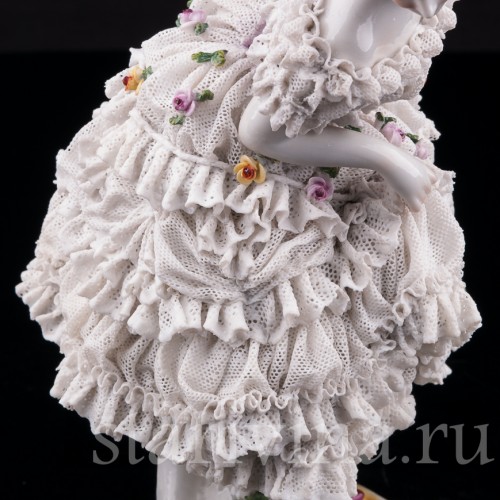 Фанни Эльслер, кружевная, Volkstedt, Германия, до 1935 г.