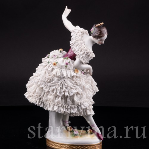 Фанни Эльслер, кружевная, Volkstedt, Германия, до 1935 г.