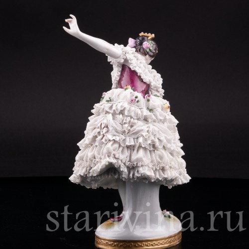 Фанни Эльслер, кружевная, Volkstedt, Германия, до 1935 г.