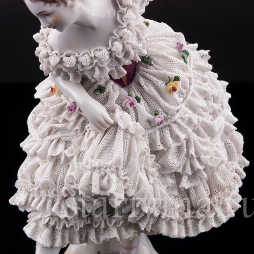 Фанни Эльслер, кружевная, Volkstedt, Германия, до 1935 г.