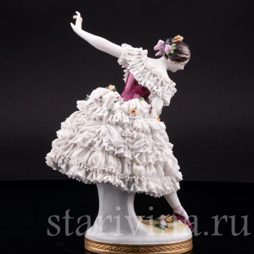 Фанни Эльслер, кружевная, Volkstedt, Германия, до 1935 г.