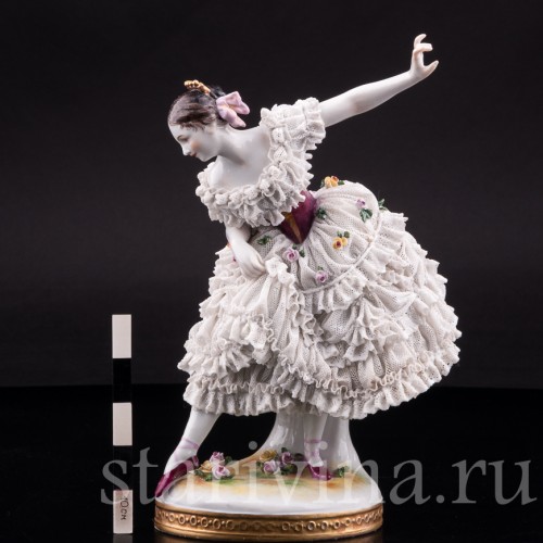 Фанни Эльслер, кружевная, Volkstedt, Германия, до 1935 г.