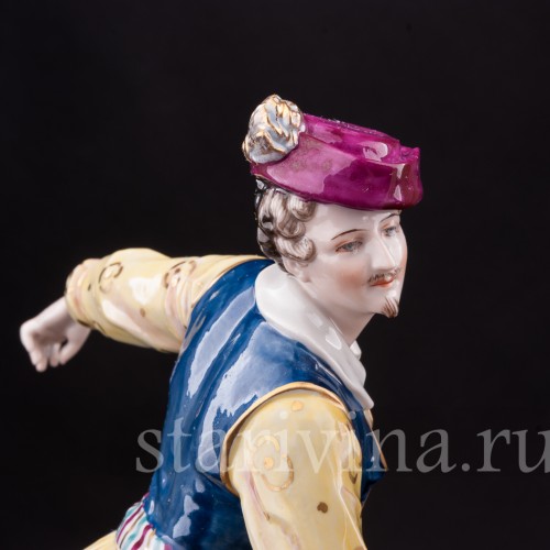 Фарвая статуэтка Артур Сен-Леон и Мари Ги-Стефан в балете Дух Долины, Volkstedt, до 1935 г.