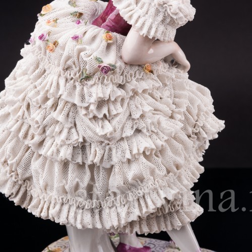 Фарвая статуэтка Артур Сен-Леон и Мари Ги-Стефан в балете Дух Долины, Volkstedt, до 1935 г.