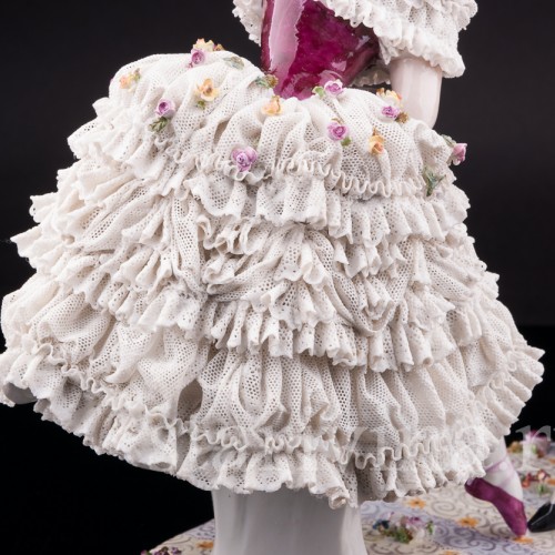 Фарвая статуэтка Артур Сен-Леон и Мари Ги-Стефан в балете Дух Долины, Volkstedt, до 1935 г.