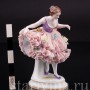 Фигурка из кружевного фарфора Танцующая девушка, Muller & Co, Германия, нач. 20 в. 