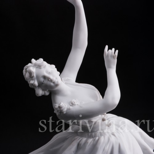 Фарфоровая статуэтка Балерина с розами, Volkstedt, Германия, кон. 19 в.