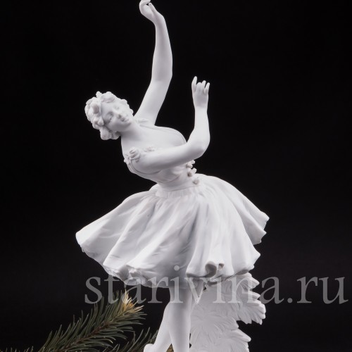 Фарфоровая статуэтка Балерина с розами, Volkstedt, Германия, кон. 19 в.