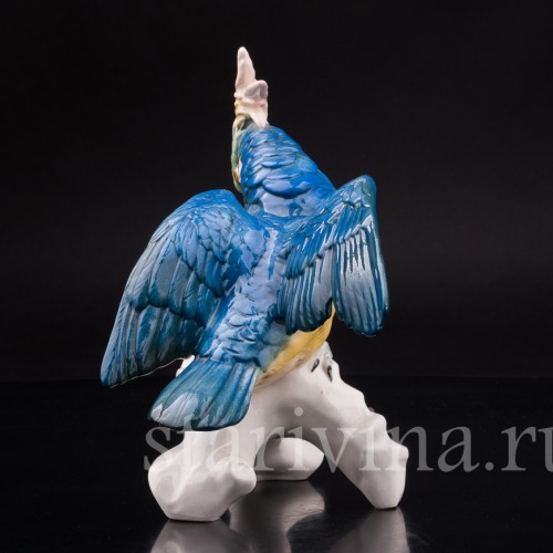 Фарфоровая статуэтка птицы Попугай какаду, Karl Ens, Германия, Сер. 20 в..