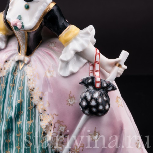 Статуэтка Девушка с тростью и попугаем, Karl Ens, Германия, 1920-30 гг.