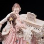 Пара с клавесином и виолончелью, кружевная, Ackermann & Fritze, Германия