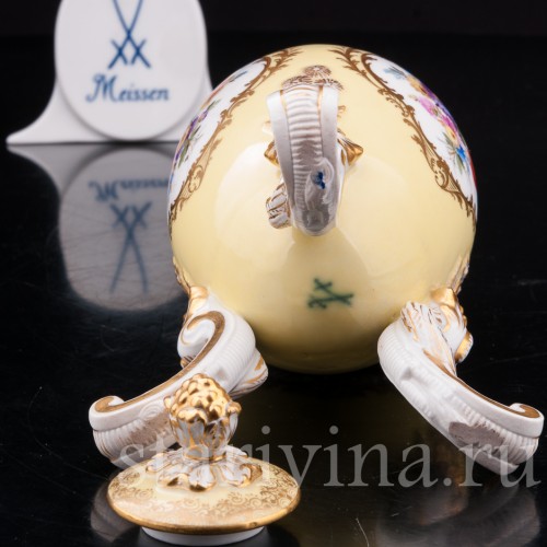 Антикварное фарфоровое Яйцо-шкатулка, Meissen, Германия, сер. 19 - нач. 20 вв.